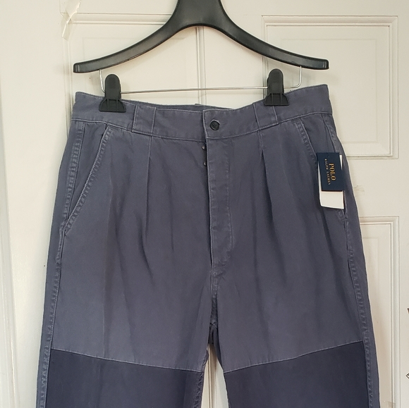 POLO Raulph Lauren Dual Tone High Waisted Pants - Picture 2 of 4